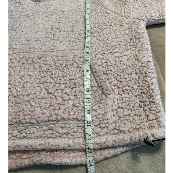PINK Victoria's Secret Sherpa Hooded Fleece Size Small Fuzzy Adjustable Waist - Picture 5 of 5